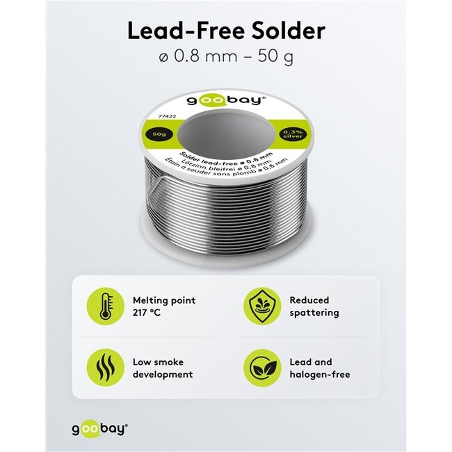 Goobay Solder Lead-Free, ø 0.8 mm, 50 g
