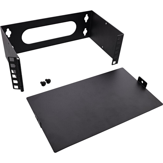 InLine® 10 inch minirek voor wandmontage, 2U, 15,2cm diep, zwart