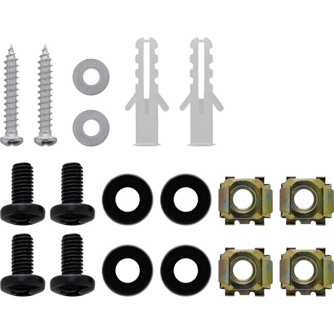 InLine® 10 inch minirek voor wandmontage, 1U, 15,2 cm diep, zwart