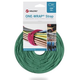 Velcro Velcro One-Wrap klittenband kabelbinders | 330 x 12mm | groen | 100 stuks