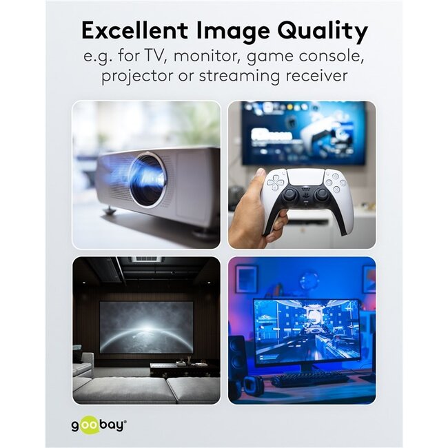 Goobay HDMI active optical cable (AOC) | HDMI2.1 (8K 60Hz + HDR) | 10 meter