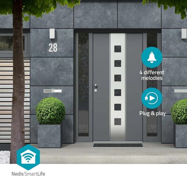 Nedis SmartLife videodeurbel gong | 433 MHz