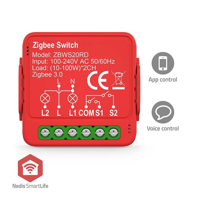 Nedis SmartLife inbouwmodule voor lampen | Zigbee