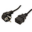 VALUE Stroomkabel geaard - IEC320-C19 16A, zwart, 0,8 m