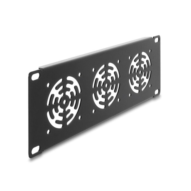 Delock 10″ 2U Rack Cover for 3 fans 60 x 60 mm dark grey