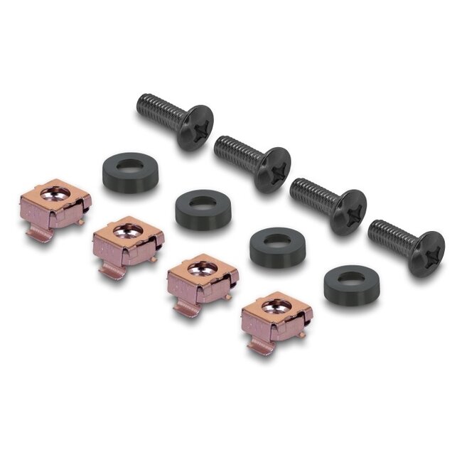 Delock 19″ 1U Rack Cover for 8 fans 40 x 40 mm dark grey