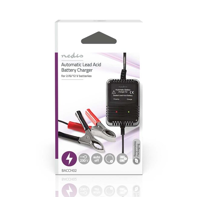 Nedis loodacculader | 2V/6V/12V