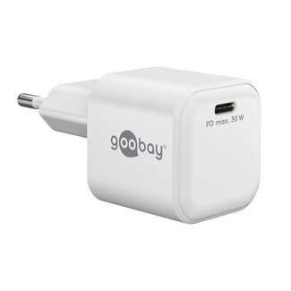 Goobay Goobay nano USB lader | USB-C PD | GaN | 30W | wit