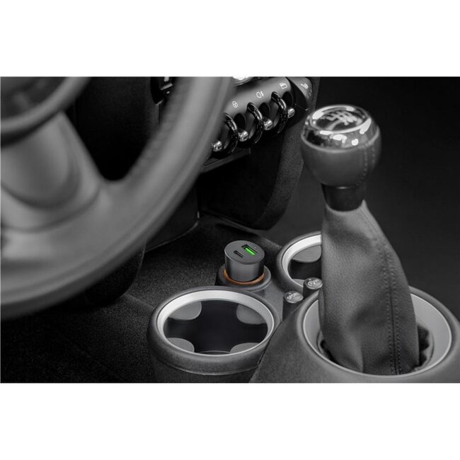 Goobay USB autolader | USB-C PD en USB-A QC | 48W