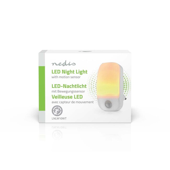 Nedis LED-nachtlamp met bewegingssensor | plug-in | warm wit | IP20