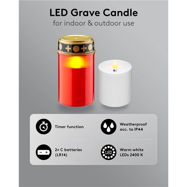 Goobay LED-graflicht | timerfunctie | rood | IP44