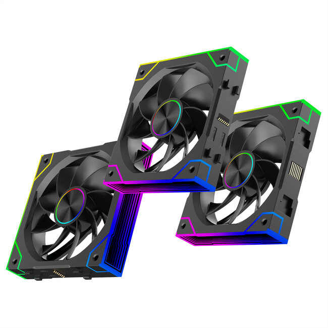 Xilence XPF120.ARGB 120mm PWM Ventilator voor pc-behuizing, ARGB LED