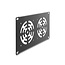 Delock 10″ 3U Rack Cover for 3 fans 92 x 92 mm dark grey