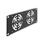Delock 10″ 2U Rack Cover for 2 fans 80 x 80 mm dark grey