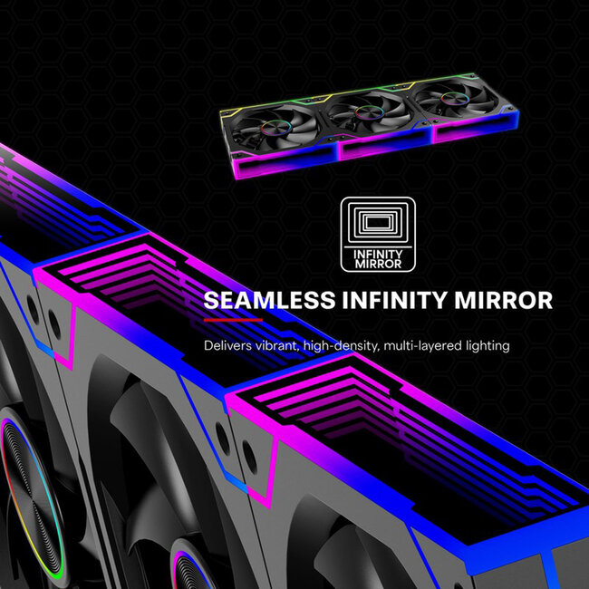 Xilence XPF120.ARGB 120mm PWM Ventilator voor pc-behuizing, ARGB LED