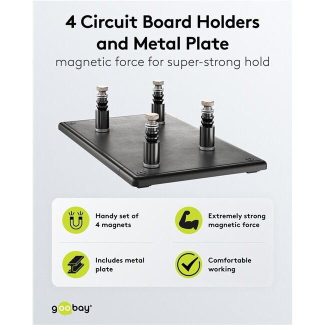 Goobay Magnetic Circuit Board Holders and Metal Plate
