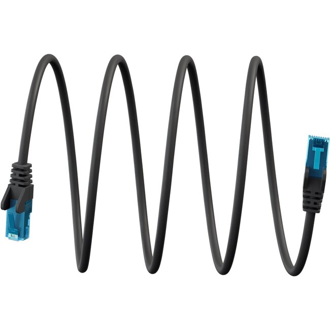 Goobay Ultra-Flexible CAT 6A Patch Cable U/UTP, black 0.5 m