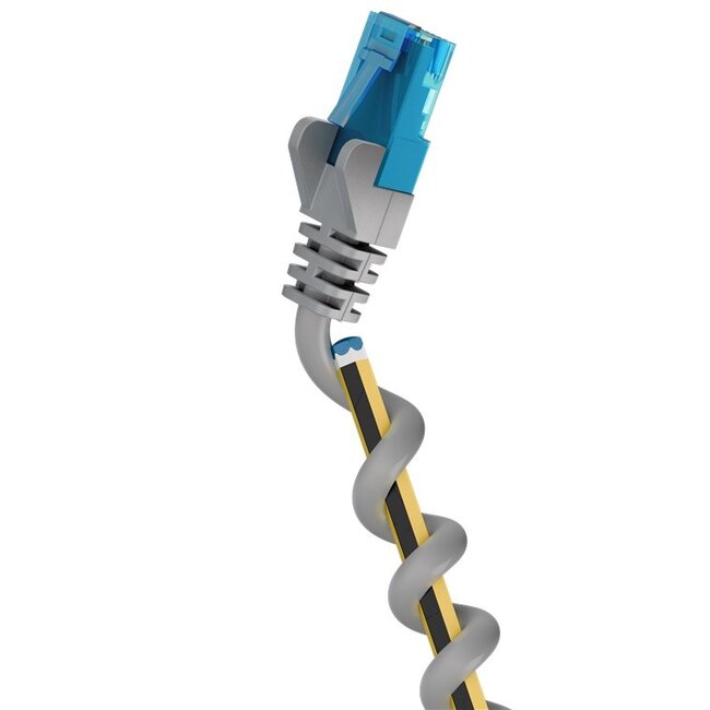 Goobay Ultra-Flexible CAT 6A Patch Cable U/UTP, grey 30 m