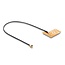 Delock WiFi 2.4 GHz Antenna I-PEX Inc., MHF® I plug 2 - 3 dBi omnidirectional with connection cable 1.13 15 cm FPC internal self-adhesive