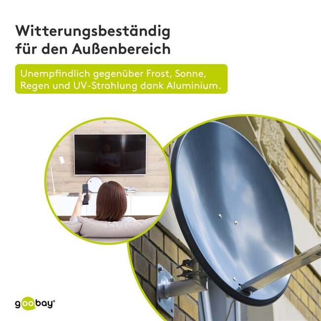 Goobay SAT WH 350, BALKON, ALU
