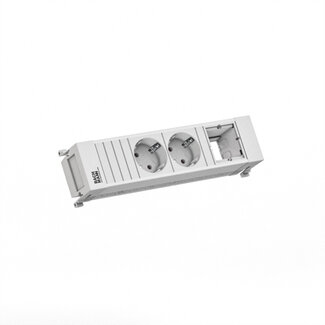 Bachmann BACHMANN POWER FRAME 2xCEE7/3 1xCM 0,2m GST18 RAL9010