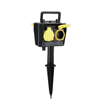 Bachmann BACHMANN tuincontactdoos met grondpin