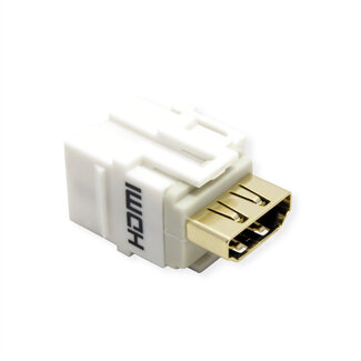 Bachmann BACHMANN HDMI 2.0 Keystone module bus/contactdoos wit