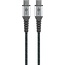 Goobay USB-C™ to USB-C™ Textile Cable with Metal Plugs (Space Grey/Silver), 0.15 m