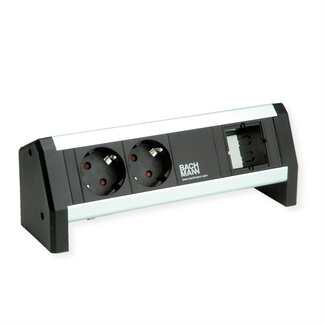 Bachmann BACHMANN DESK 2xCEE7/3 1xCM GST18, zwart