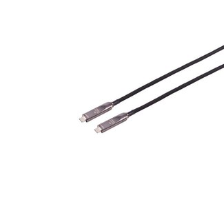 S-Impuls USB-C hybridcable, 3.2, 8K, 10G, 60W, PVC, 12,5m