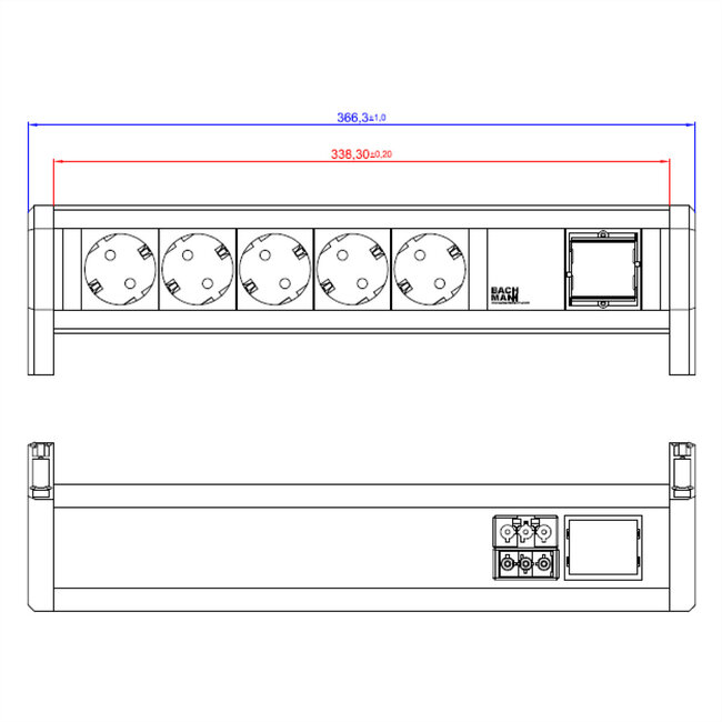 BACHMANN DESK 5xCEE7/3 1xCM GST18