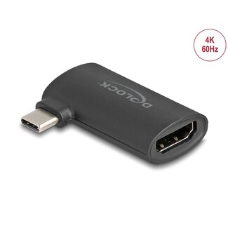 DeLOCK Delock USB Type-C™ male to HDMI female (DP Alt Mode) Adapter 4K angled