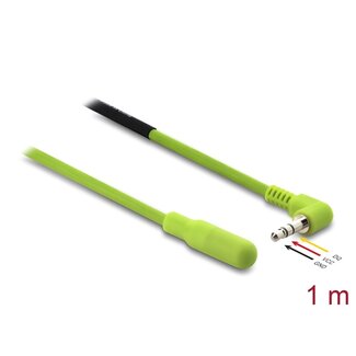 DeLOCK Delock Temperature Sensor Cable with 3.5 mm 3 pin stereo jack male 90° angled DS18B20 1 m