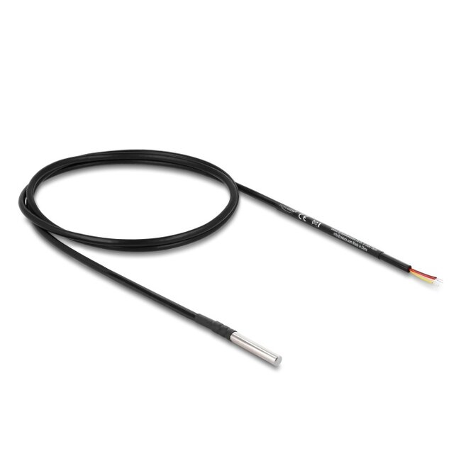 Delock Temperature Sensor Cable with 3 x open cable ends DS18B20 1 m