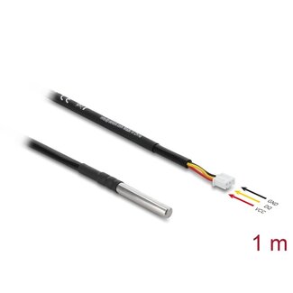 DeLOCK Delock Temperature Sensor Cable with 3 pin pin header female DS18B20 1 m