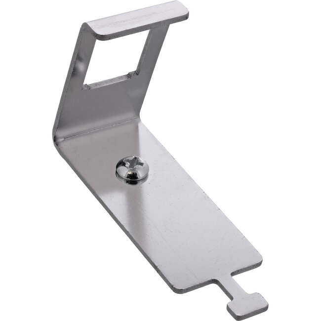 InLine® Keystone SNAP-In metalen modulehouder, 1-voudig voor DIN-rail, met lipje