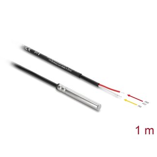 DeLOCK Delock Temperature Sensor Cable with 2 x open cable ends DS18B20 1 m