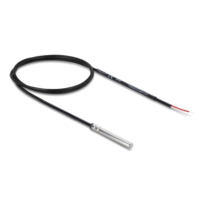Delock Temperature Sensor Cable with 2 x open cable ends DS18B20 1 m