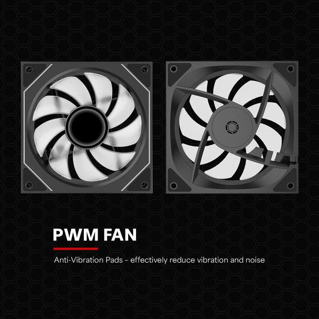 XILENCE XF076 Gehäuselüfter, mit Infinity-Mirror-Design