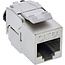 InLine® Keystone RJ45 female, SNAP-In, Cat.6A, geïntegreerde kabelbinder, 10St.