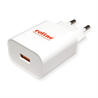 Roline ROLINE USB oplader met eurostekker, 1 poort, QC3.0, 18W
