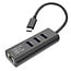 STANDAARD USB Type C naar Gigabit Ethernet-converter + hub 3x