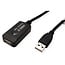 STANDARD USB 2.0 Verlängerung, aktiv, mit Repeater, schwarz, 5 m