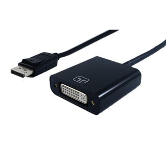 SECOMP STANDAARD DisplayPort DVI adapter, DP-Male/DVI-Female, 0,15 m