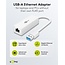 Goobay USB-A naar RJ45 LAN adapter | USB3.0 | CAT6 | wit | 0,10 meter