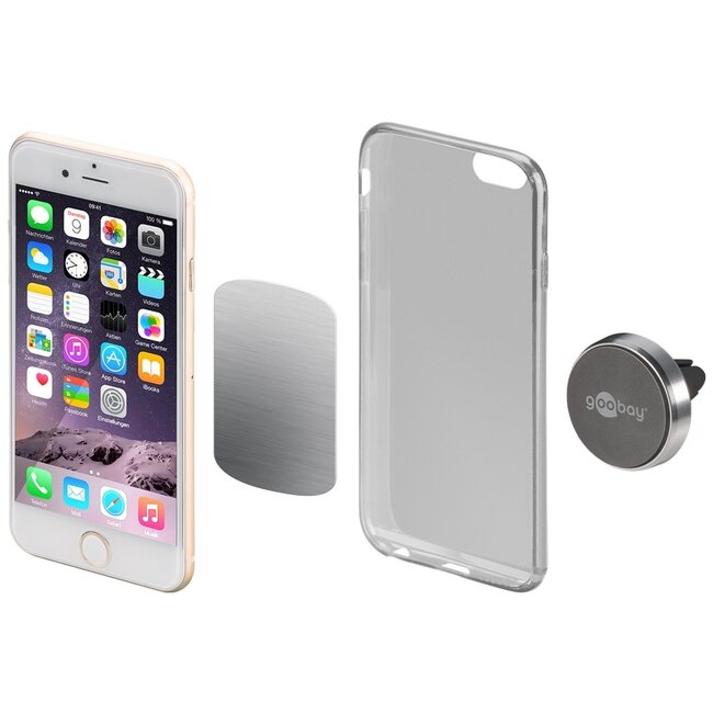 Goobay magnetische smartphone autohouder | luchtroosterbevestiging