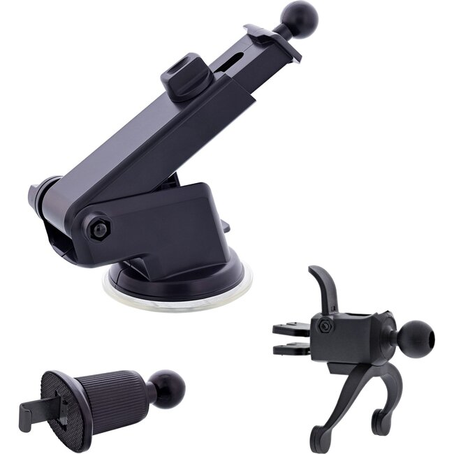 InLine smartphone autohouder | automatische sluiting | raam- en luchtroosterbevestiging | draadloze lader