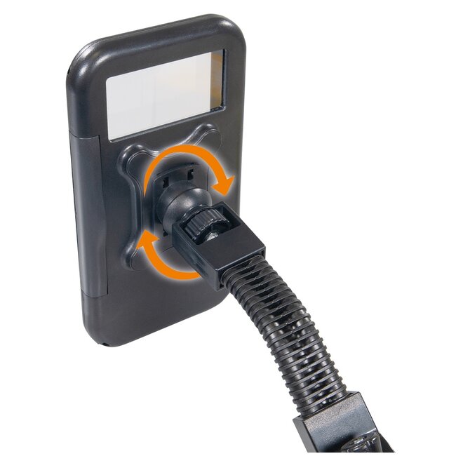 My Wall smartphone fietshouder | tot 7 inch | waterdicht | zwart