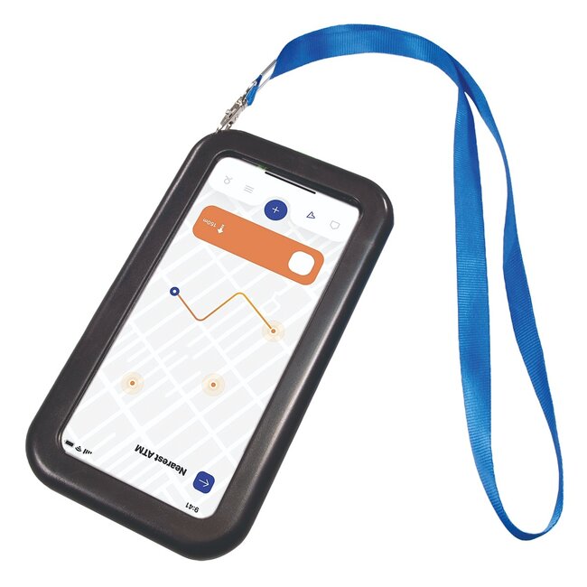 My Wall smartphone fietshouder | tot 7 inch | waterdicht | zwart