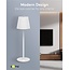 Goobay LED-tafellamp | 37 cm hoog | warm wit | dimbaar | oplaadbaar (USB-C) | wit | IP44